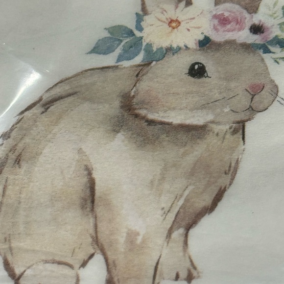 🌸 Heatherlee Chan Bunny Rabbit Flower Crowned Napkins - Elegant Paper Luncheon - Picture 4 of 5